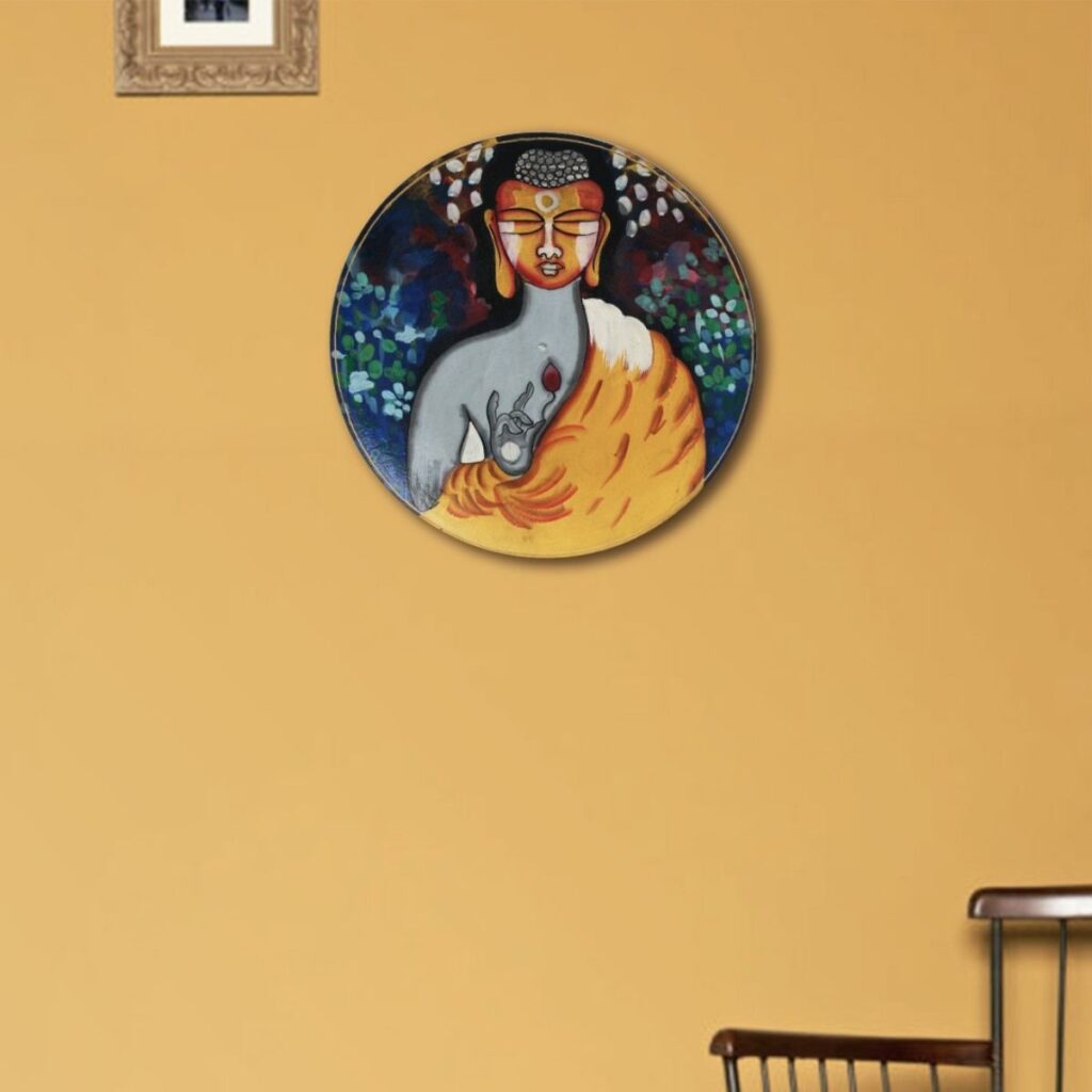 Beautiful Multicolor Buddha Wall Decor